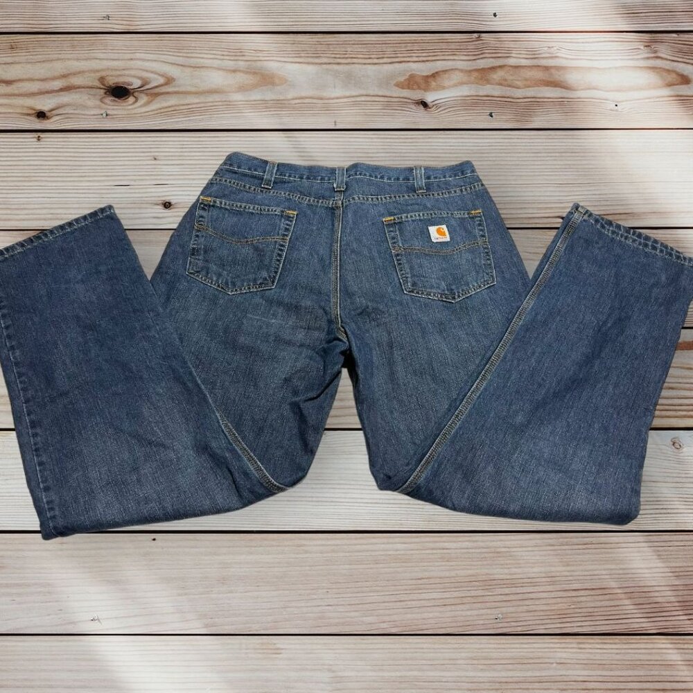 Carhartt Jeans Relaxed Fit Blue Size 38 x 34 - Picture 2 of 8